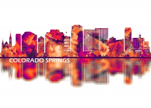 Colorado Springs Colorado Skyline